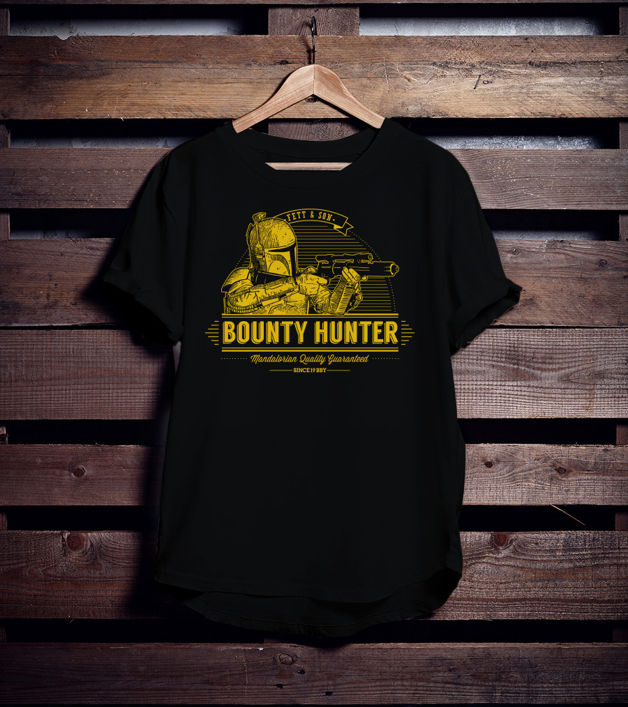 Fett And Son Bounty Hunter Mandalorian Quality Guaranteed Since 1987 T-Shirt