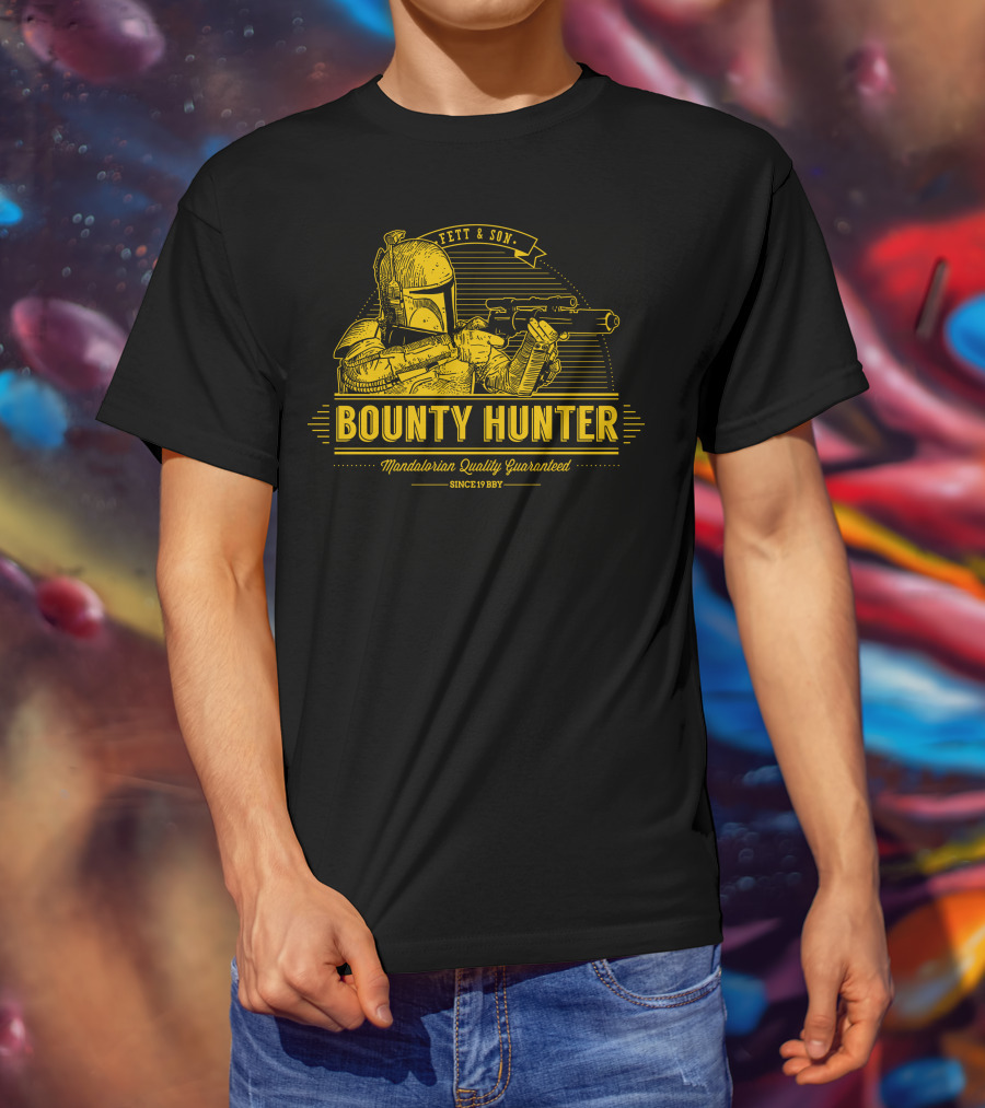 Fett And Son Bounty Hunter Mandalorian Quality Guaranteed Since 1987 T-Shirt