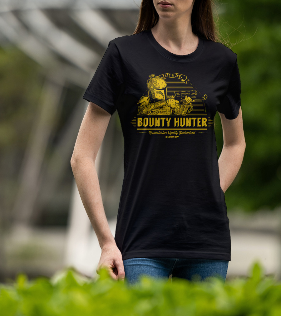 Fett And Son Bounty Hunter Mandalorian Quality Guaranteed Since 1987 T-Shirt