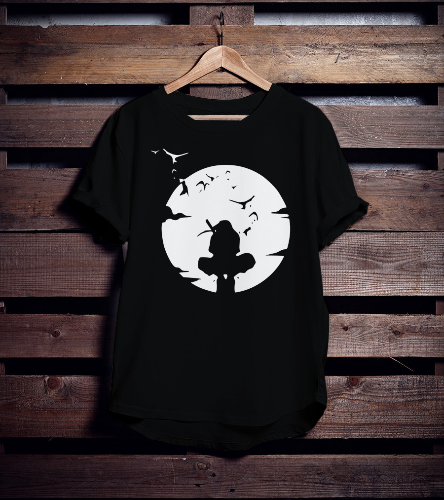 Itachi Uchiha Moonlit Silhouette Stance T-Shirt