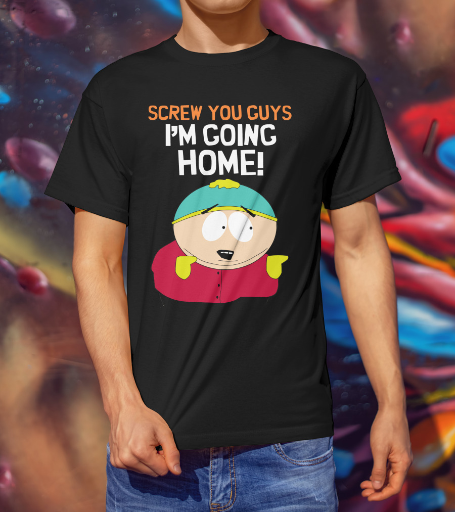 Screw You Guys I'm Going Home South Park Character T-Shirt