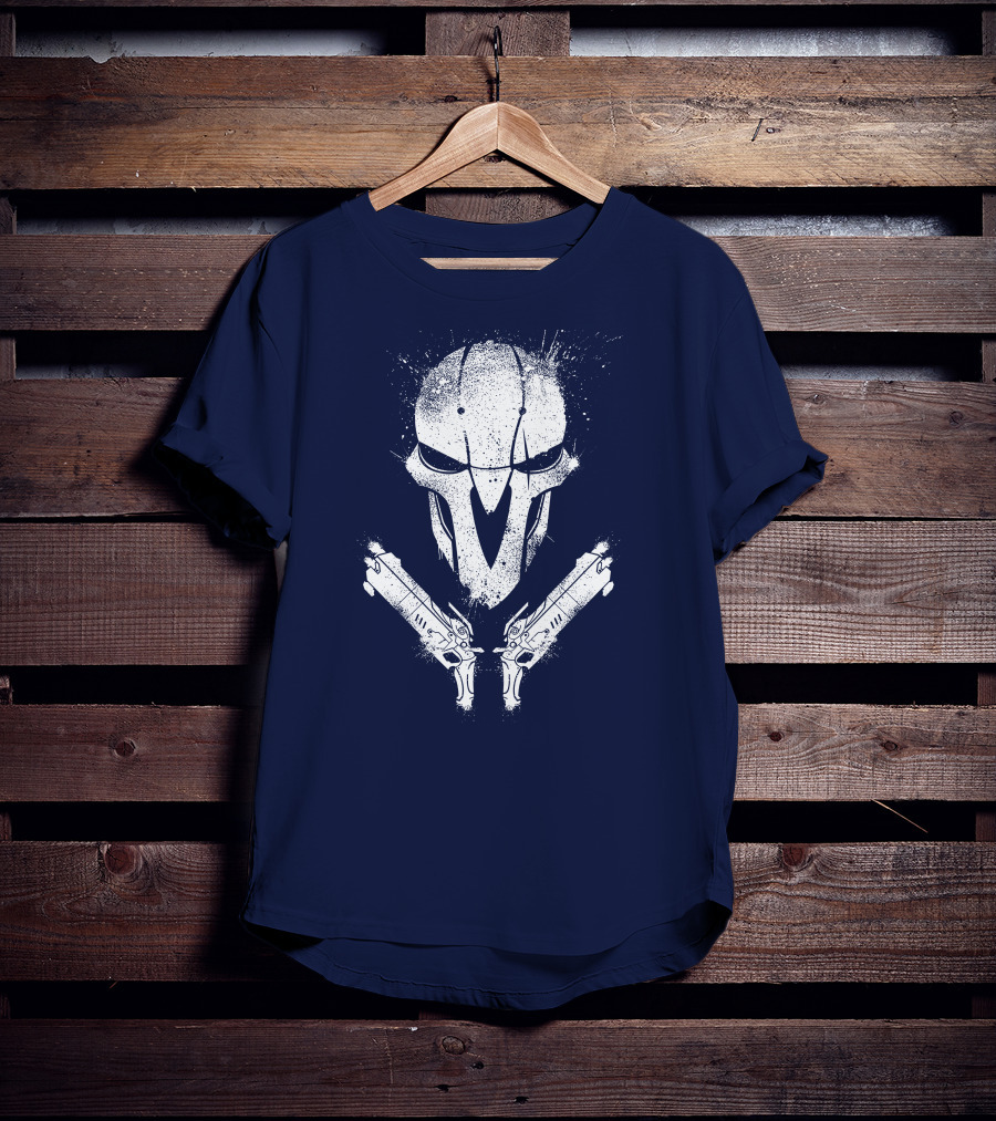 JHIN Reaper Mask With Dual Pistols T-Shirt