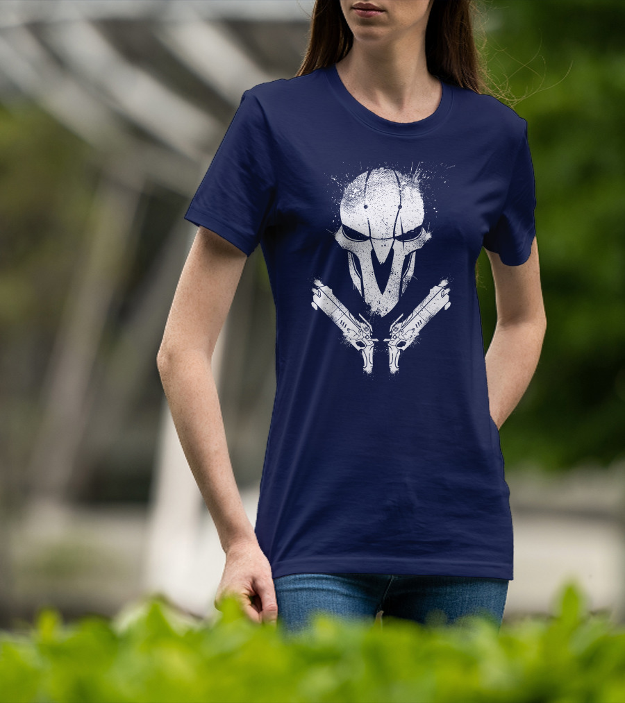 JHIN Reaper Mask With Dual Pistols T-Shirt