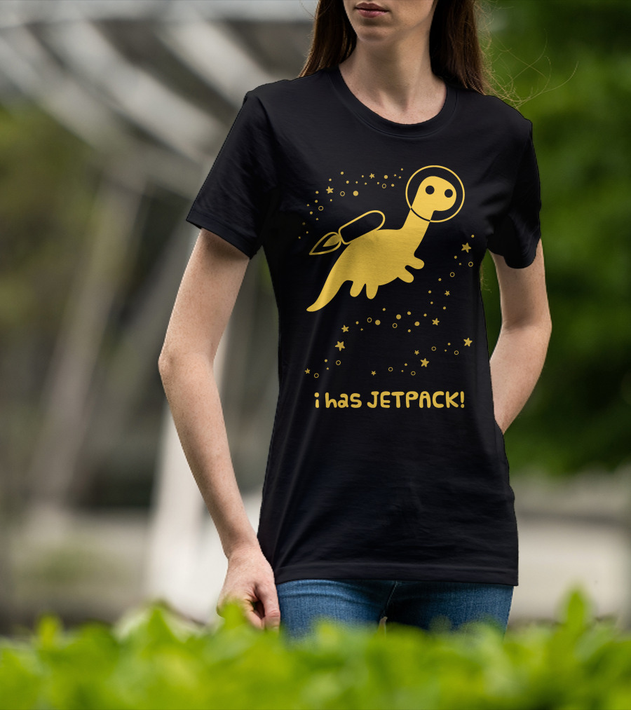 I Has JETPACK Dinosaur In Space T-Shirt