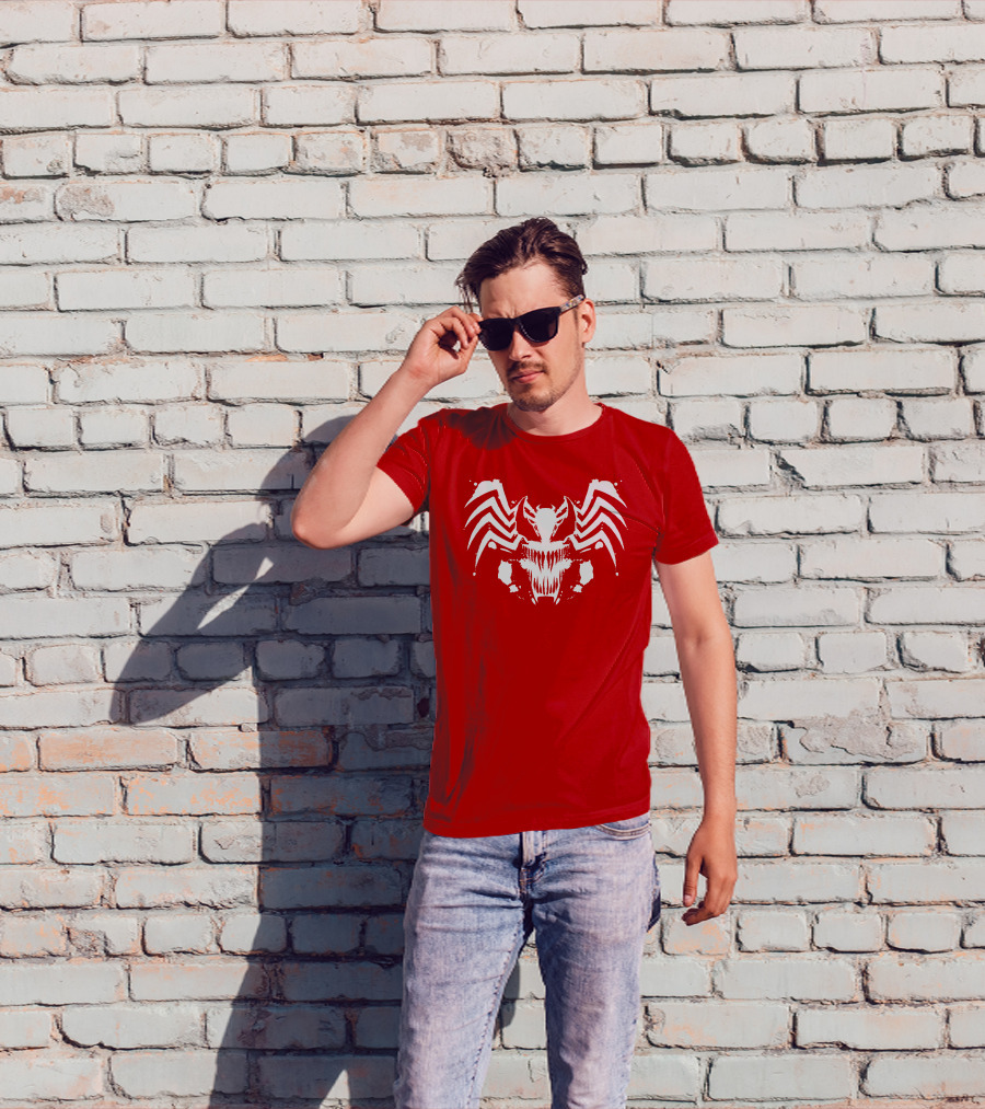 Venom Symbiote Rorschach Style Mask T-Shirt