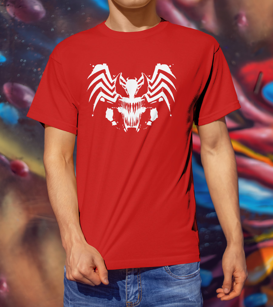 Venom Symbiote Rorschach Style Mask T-Shirt
