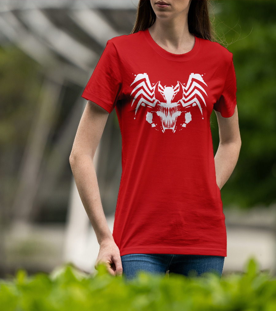 Venom Symbiote Rorschach Style Mask T-Shirt