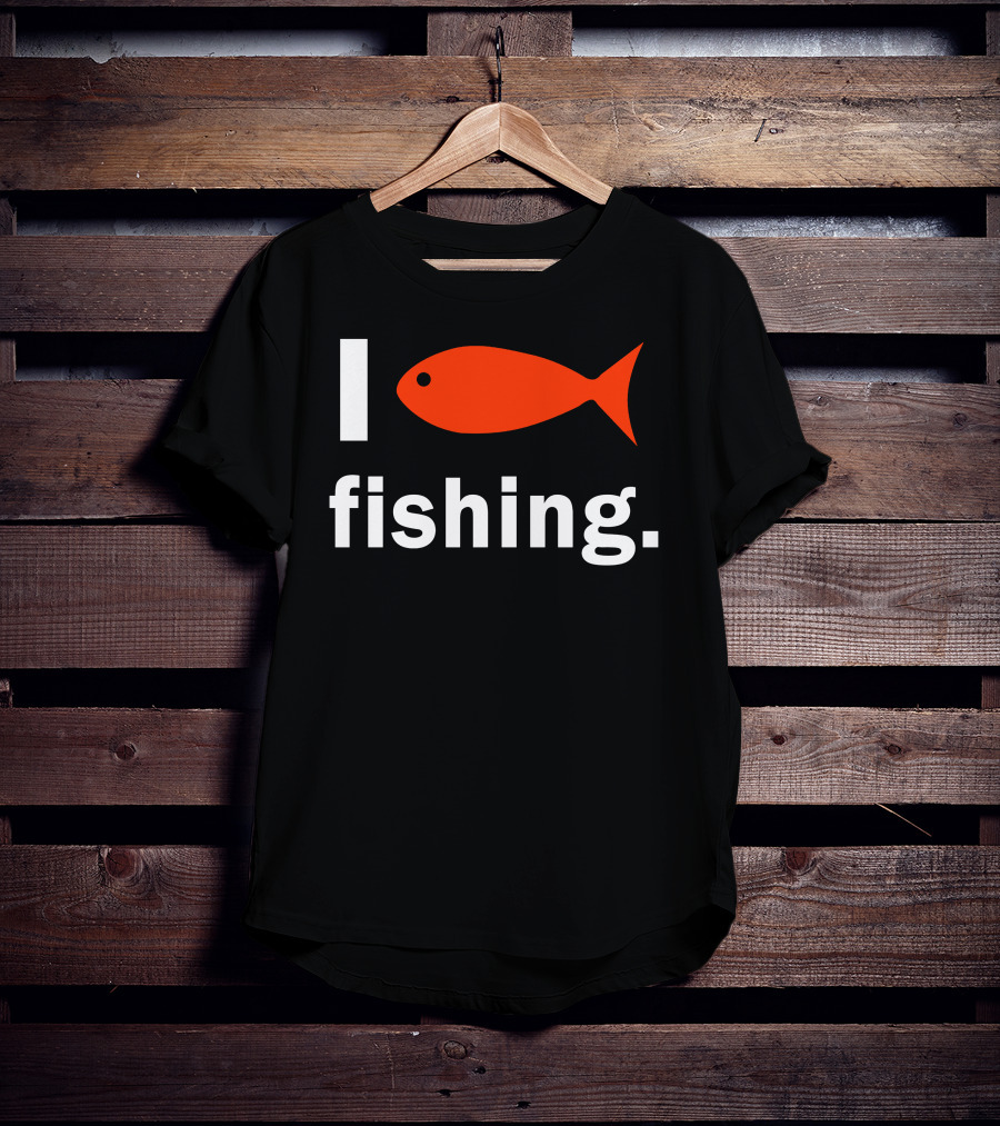 I Heart Fishing Red Fish T-Shirt