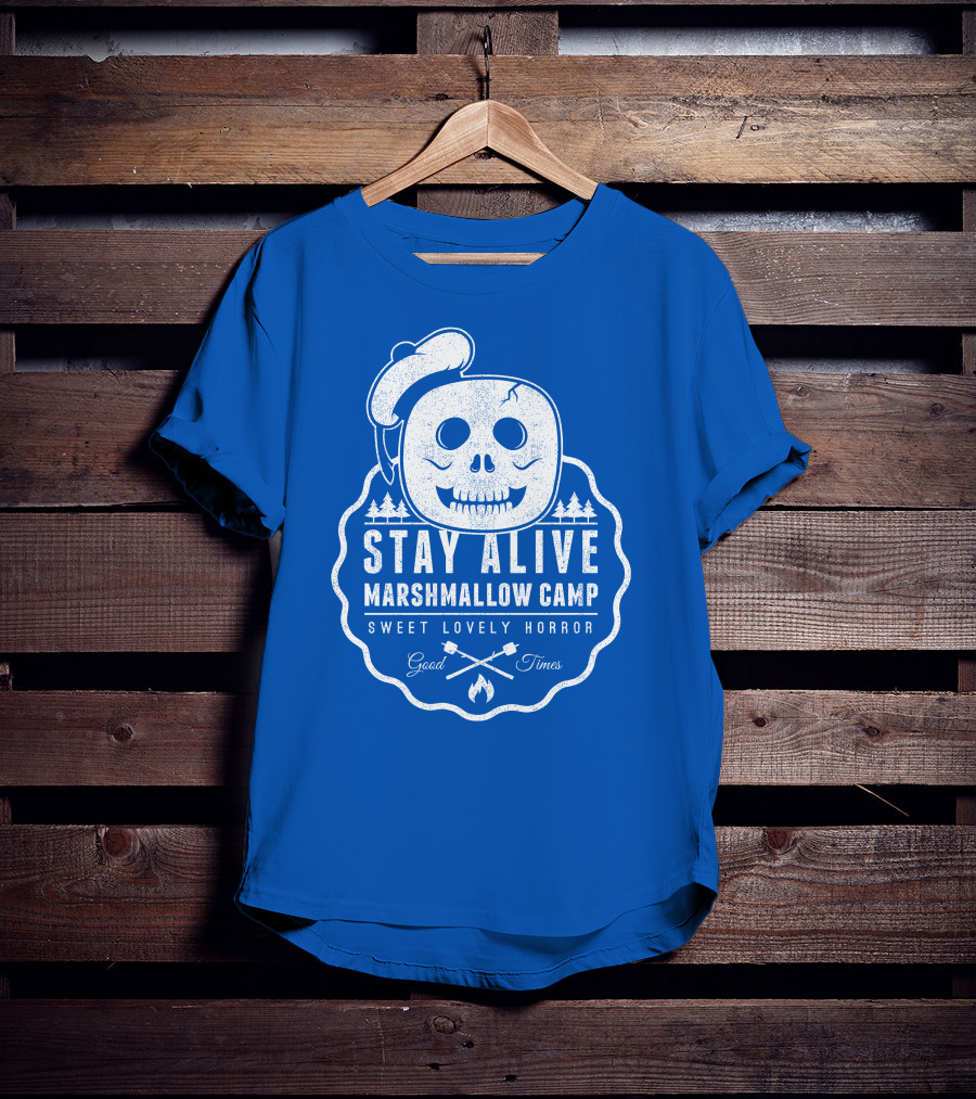 Stay Alive Marshmallow Camp Sweet Lovely Horror Good Times T-Shirt
