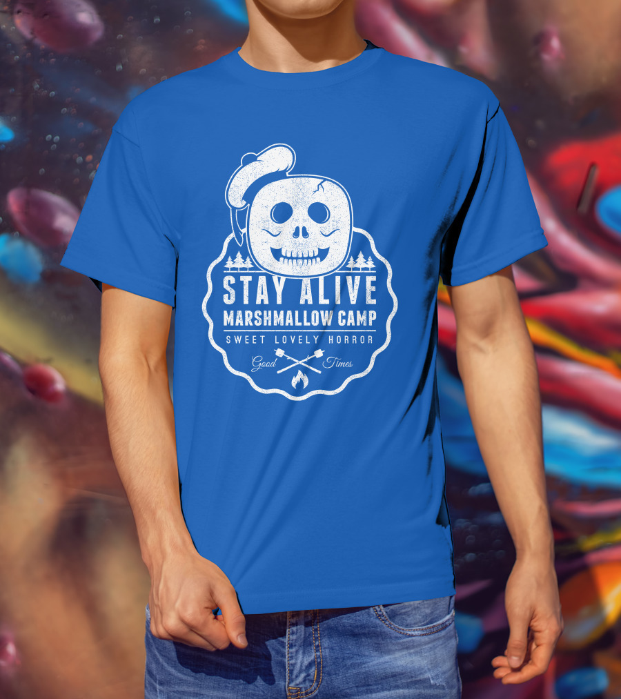 Stay Alive Marshmallow Camp Sweet Lovely Horror Good Times T-Shirt