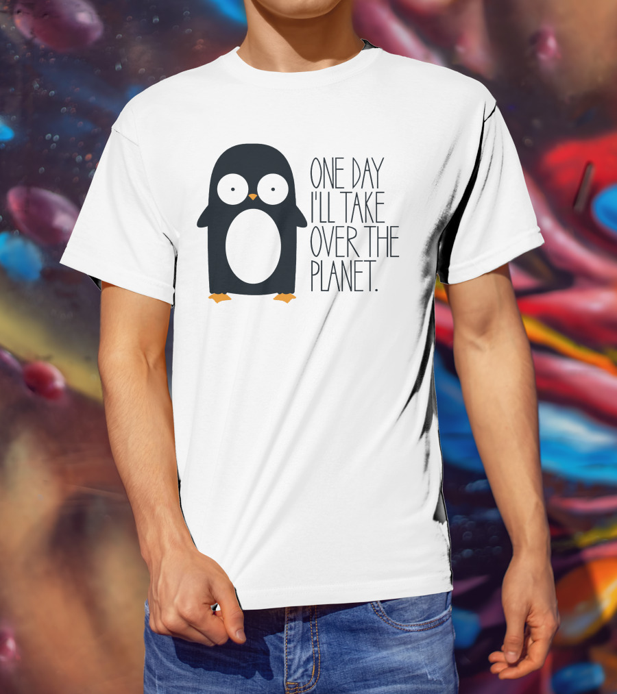 Penguin Baby One Day I'll Take Over The Planet T-Shirt