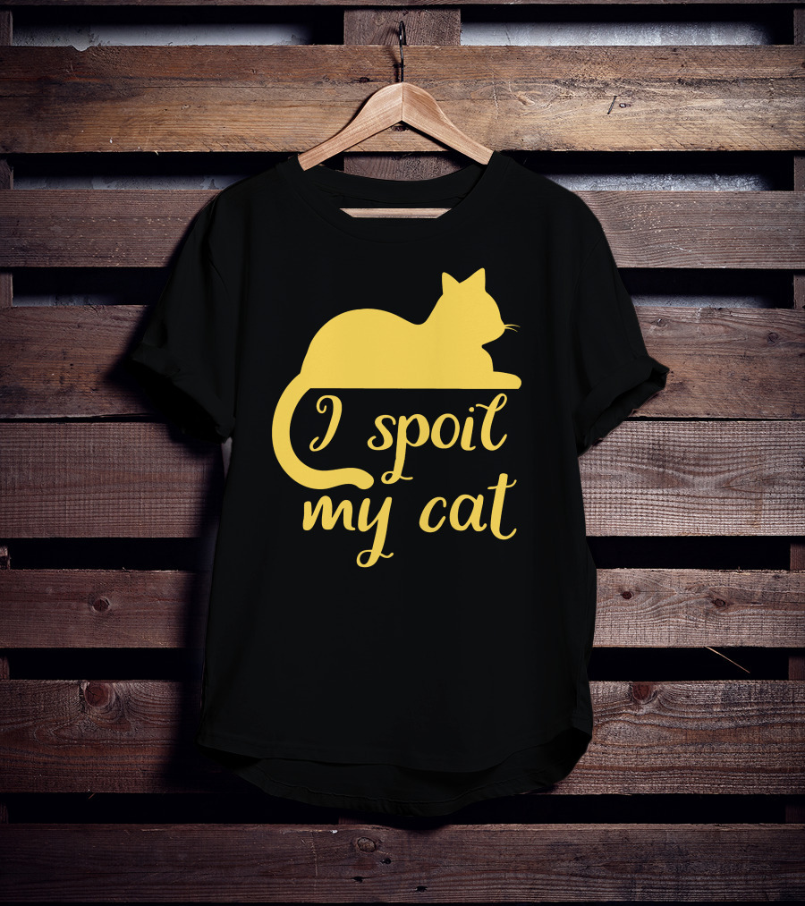 I Spoil My Cat With Yellow Cat T-Shirt