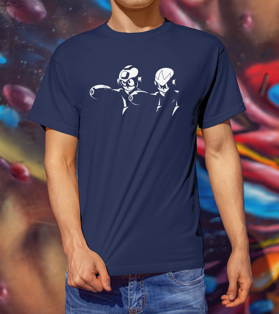 Mega Man Pulp Fiction Crossover T-Shirt