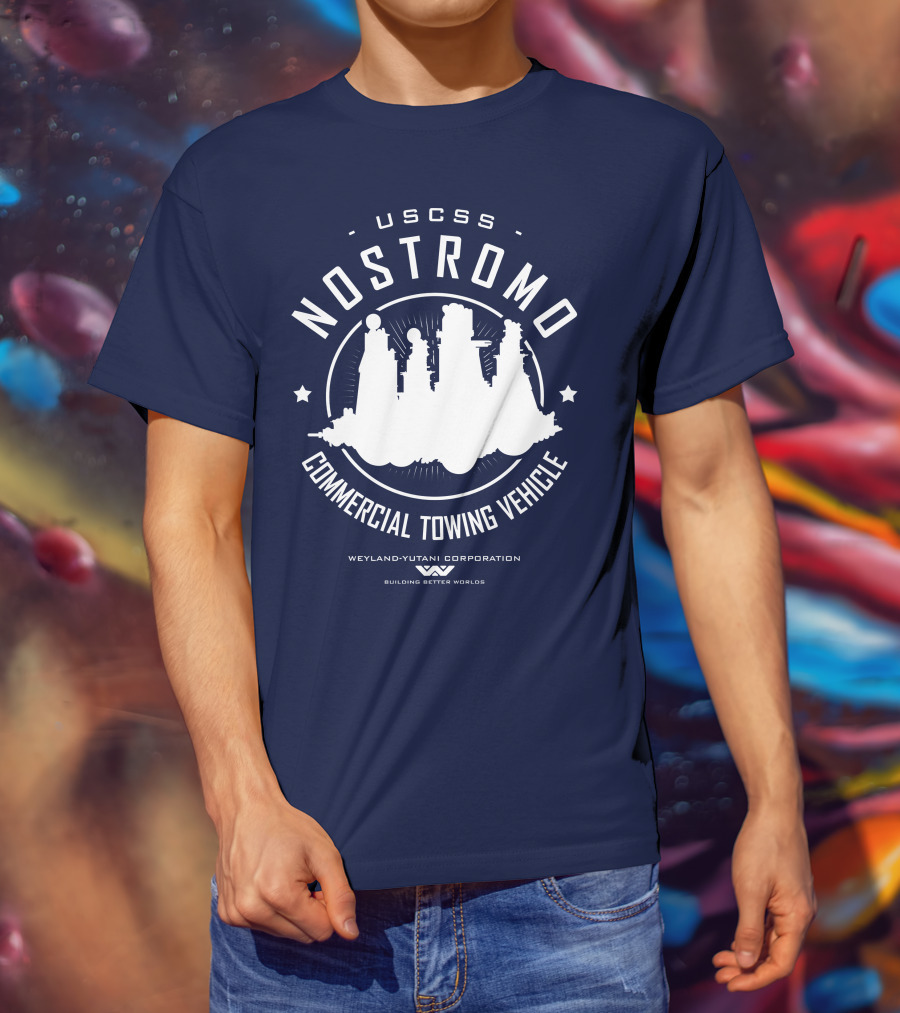 USCSS Nostromo Commercial Towing Vehicle Weyland-Yutani Building Better Worlds T-Shirt