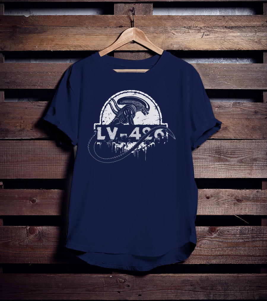 LV 426 Nostromo Xenomorph Jurassic Crossover T-Shirt