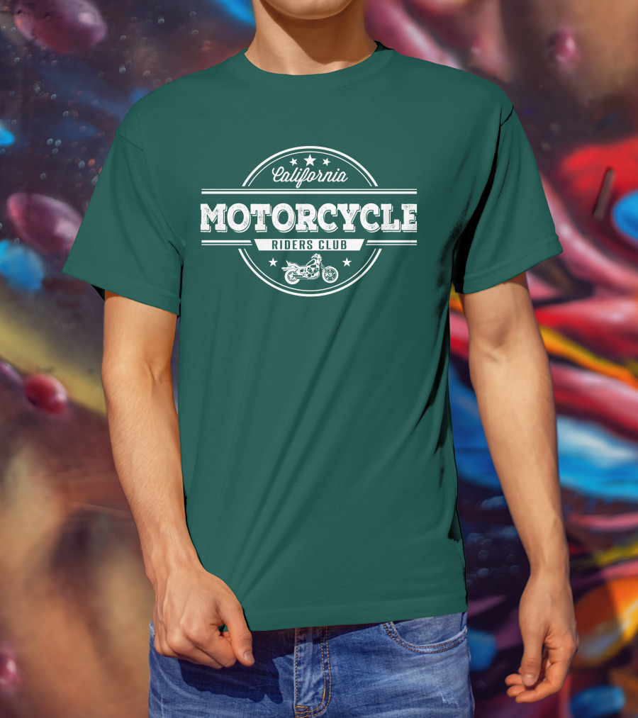 California Motorcycle Riders Club Retro Emblem T-Shirt