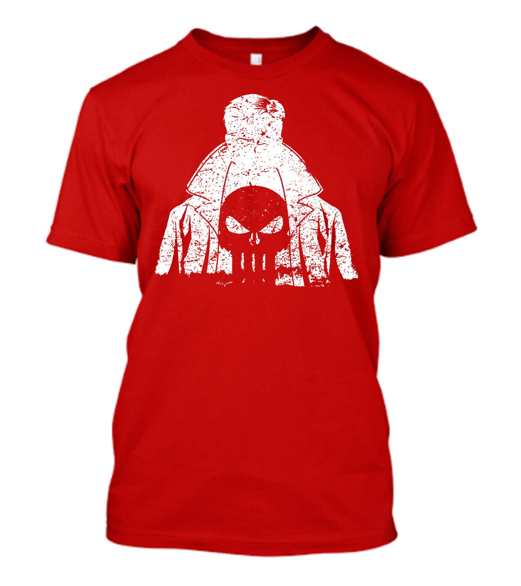 Punisher Shadow Of Vengeance Trench Coat Skull T-Shirt