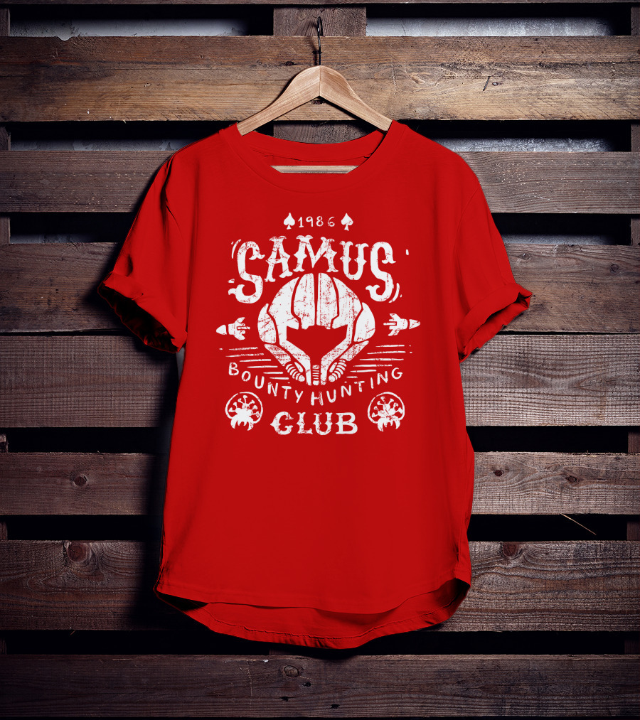 1986 Samus Bounty Hunting Club T-Shirt
