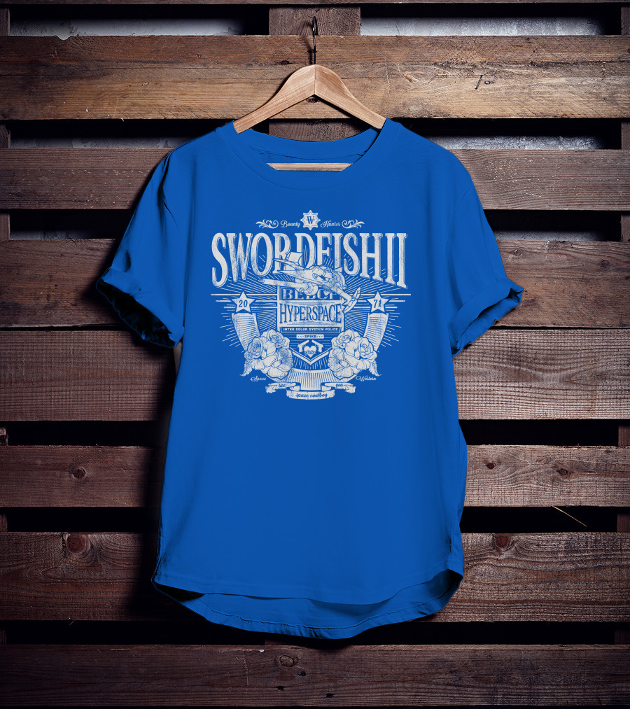 Swordfish II Hyperspace Inter Solar System Police Bounty Hunters Space Western 2071 T-Shirt