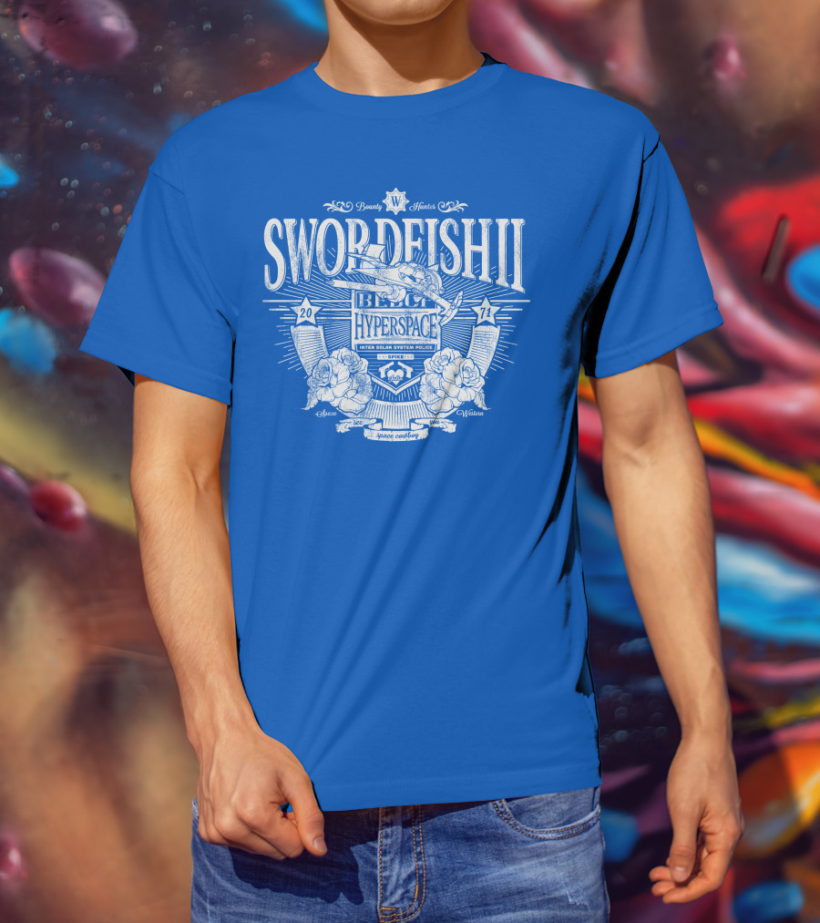 Swordfish II Hyperspace Inter Solar System Police Bounty Hunters Space Western 2071 T-Shirt