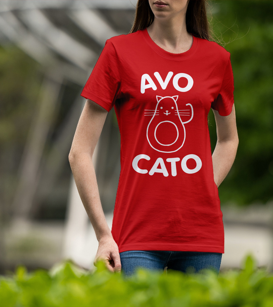 AVO CATO Cat Avocado Pun T-Shirt