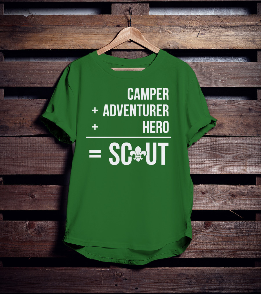 Camper Adventurer Hero Scout Fleur-de-Lis T-Shirt