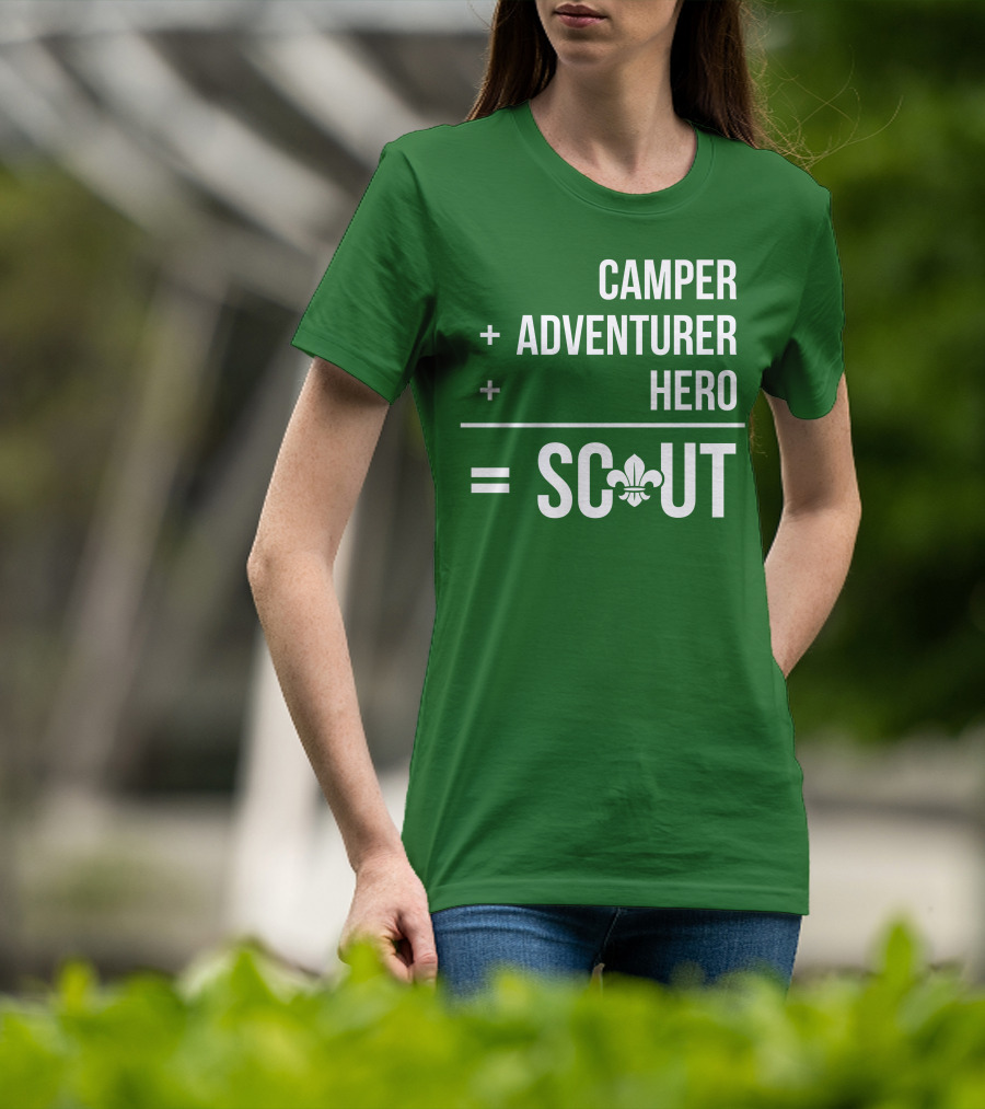 Camper Adventurer Hero Scout Fleur-de-Lis T-Shirt