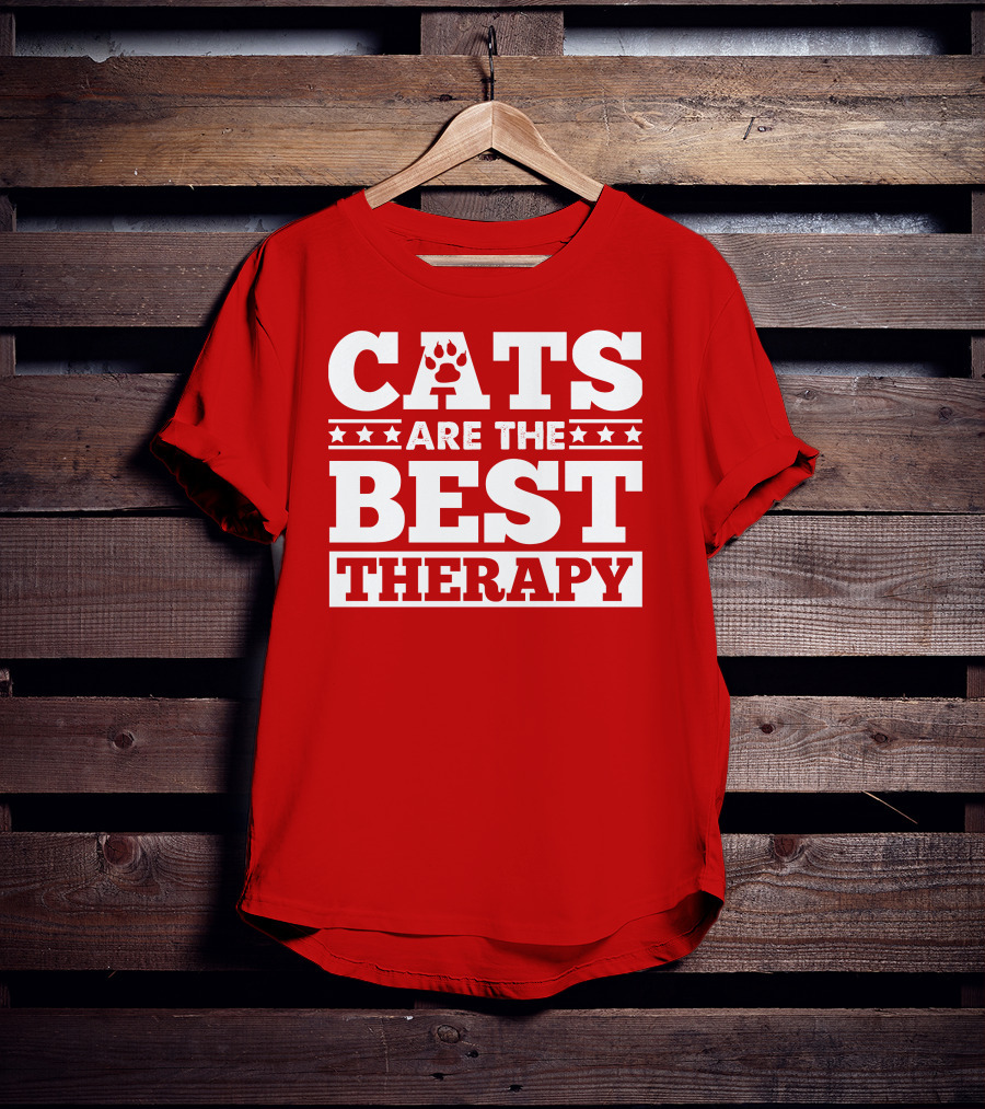 Cats Are The Best Therapy T-Shirt