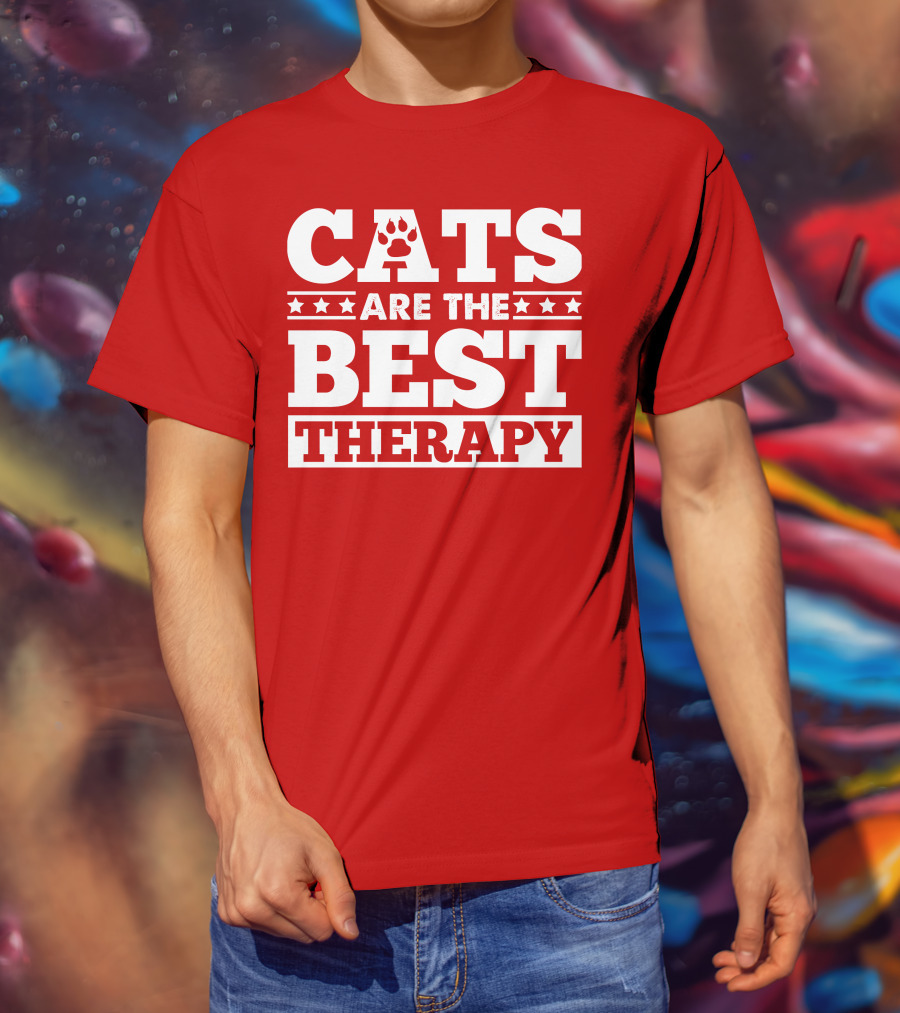 Cats Are The Best Therapy T-Shirt