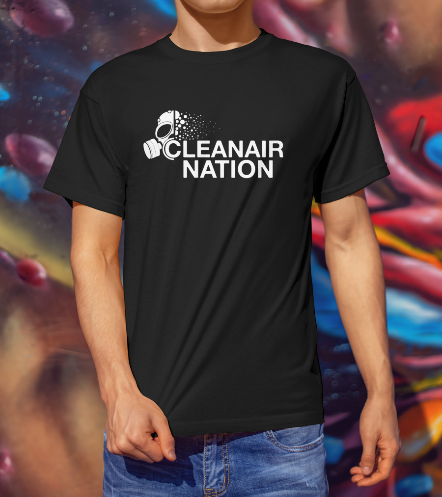 CLEANAIR NATION Gas Mask T-Shirt