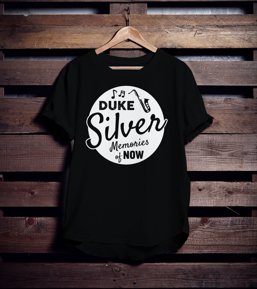Duke Silver Memories Of Now Music Note Saxophone Circle T-Shirt