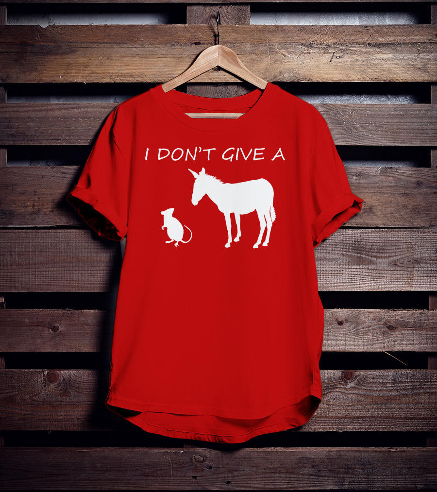 I Don't Give A Rats Ass Donkey And Rat T-Shirt