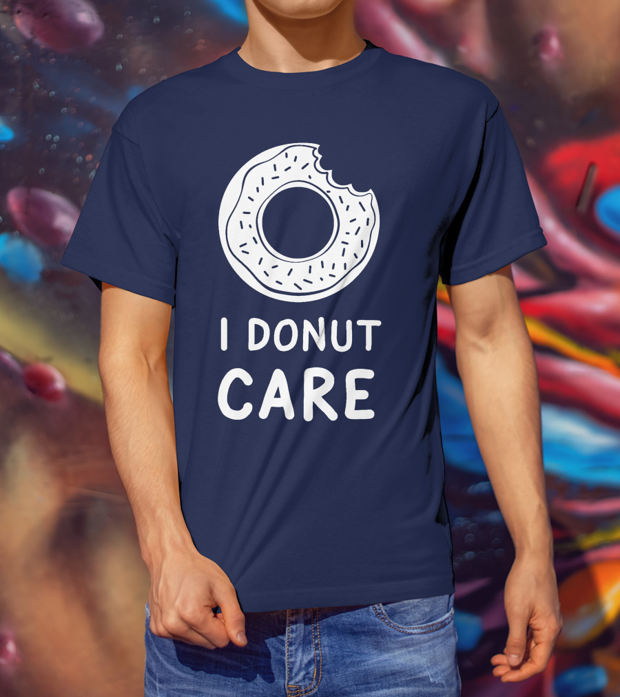 I Donut Care Donut With A Bite T-Shirt