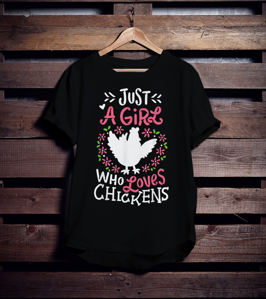 Just A Girl Who Loves Chickens Cute Dress T-Shirt