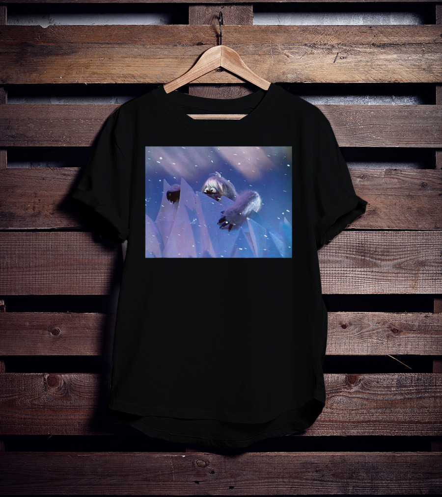 Classic Christmas Special Abominable Snowman Winter Scene Rugged Snowy Mountains T-Shirt