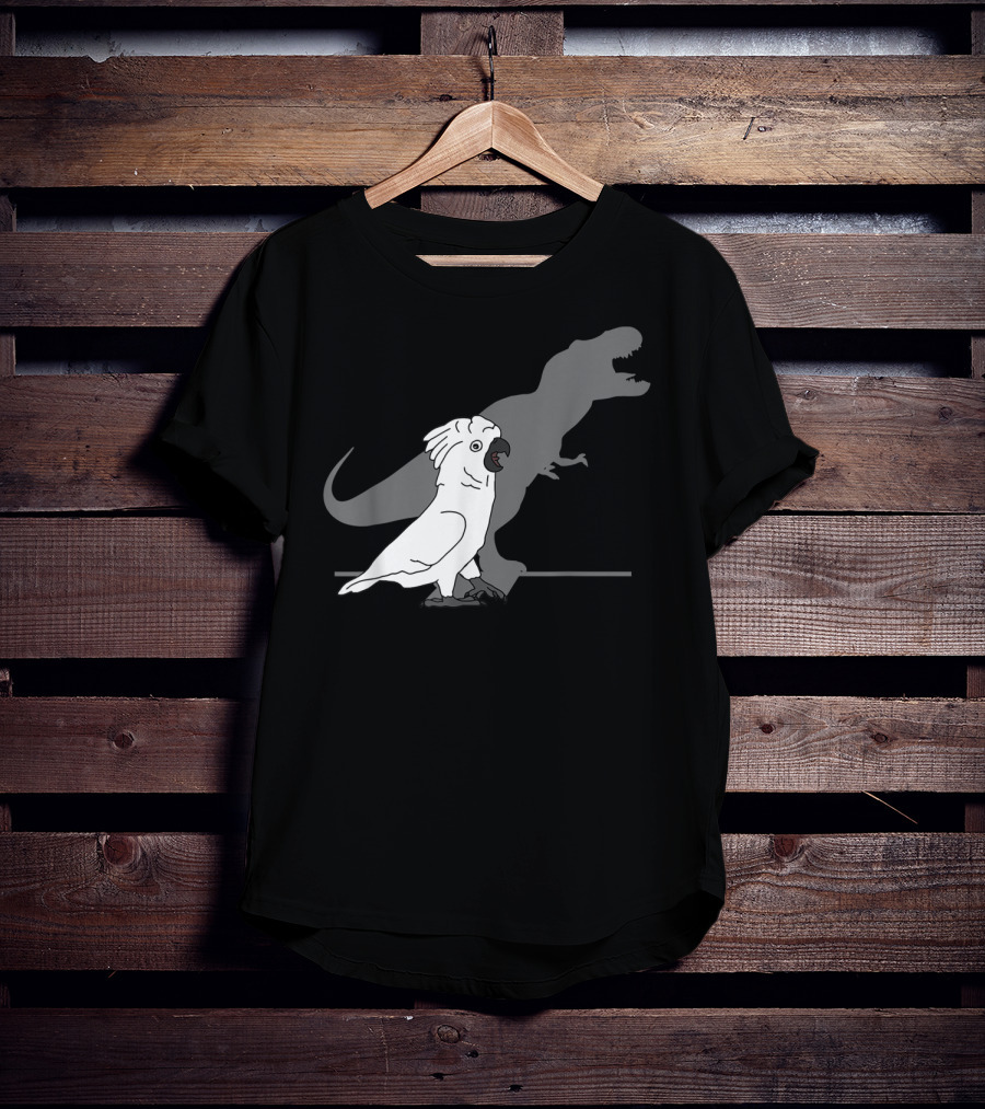 Cute Screaming Parrot Bird Birb Funny Trex T-Shirt