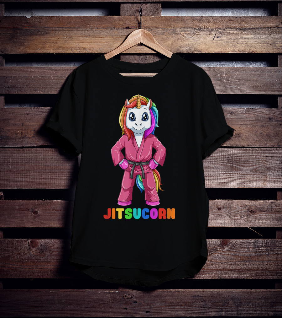 Jitsucorn Cute Unicorn Brazilian Jiujitsu Bjj T-Shirt