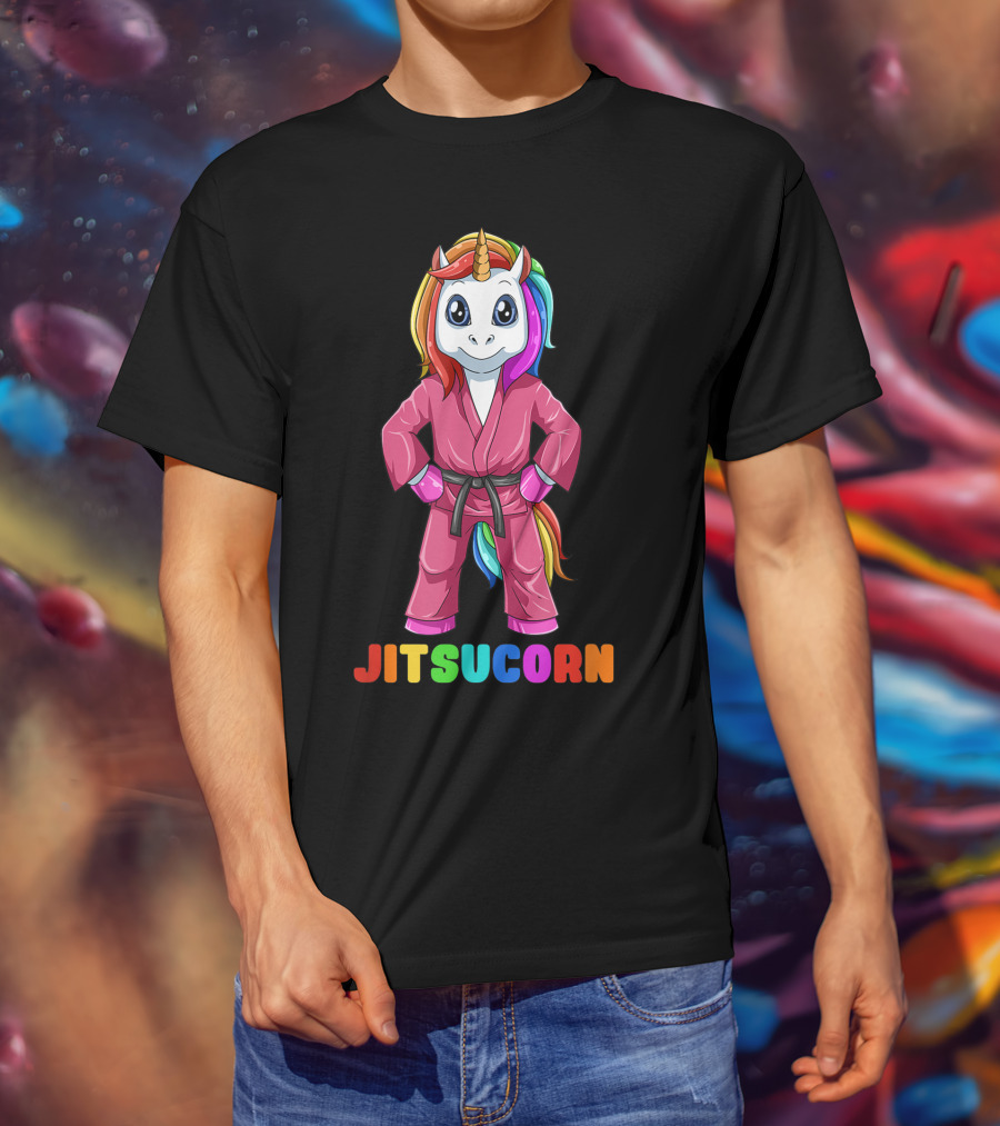 Jitsucorn Cute Unicorn Brazilian Jiujitsu Bjj T-Shirt