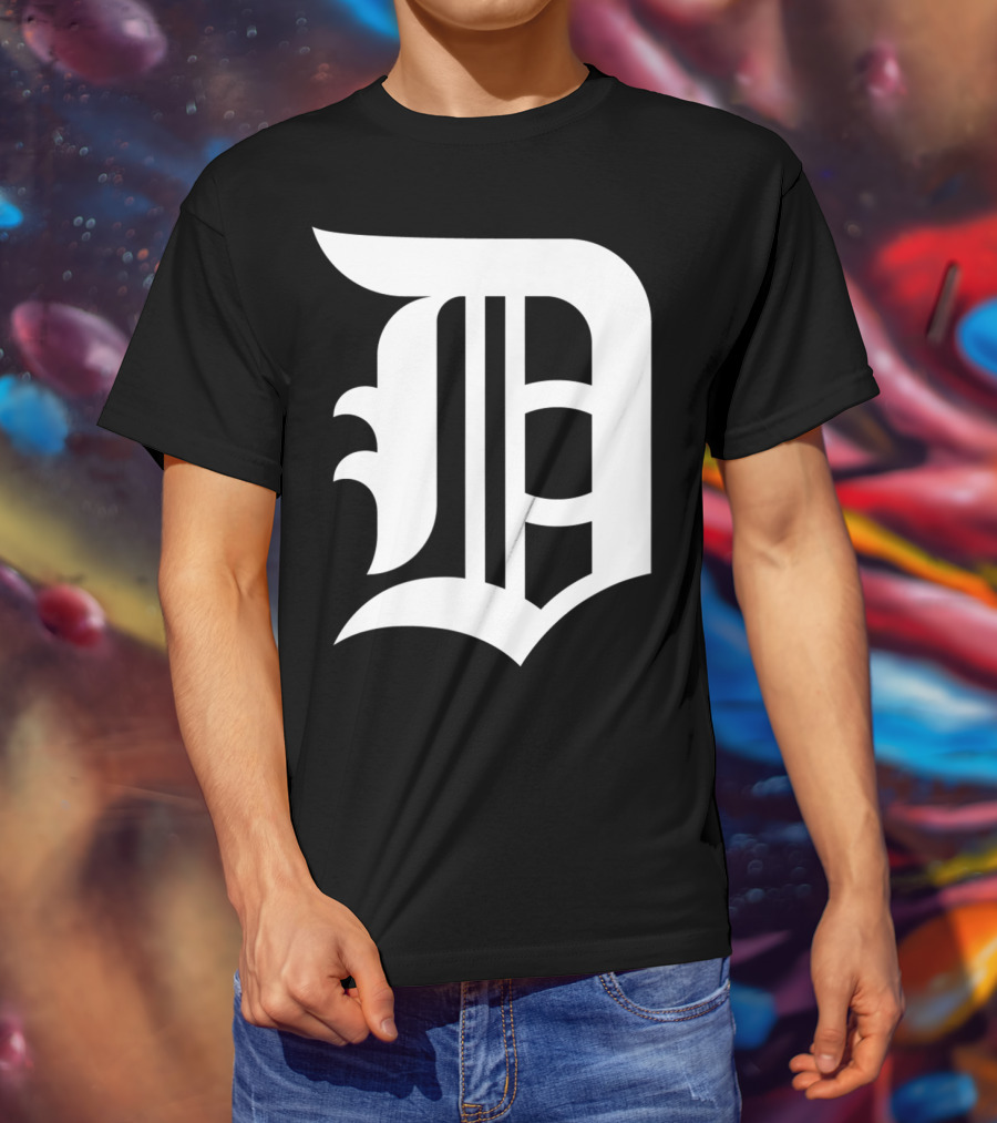 Detroit Baseball D Vintage Michigan Bengal T-Shirt