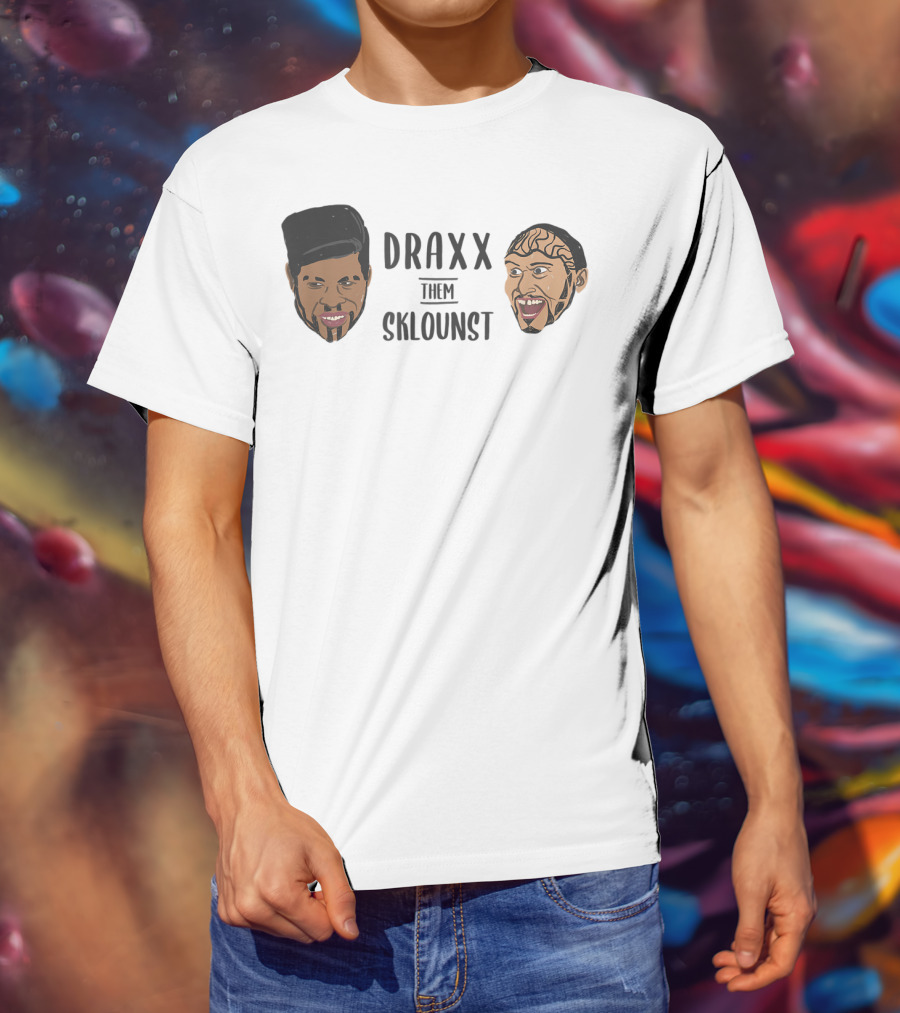 Draxx Them Sklounst Illustrated Faces T-Shirt