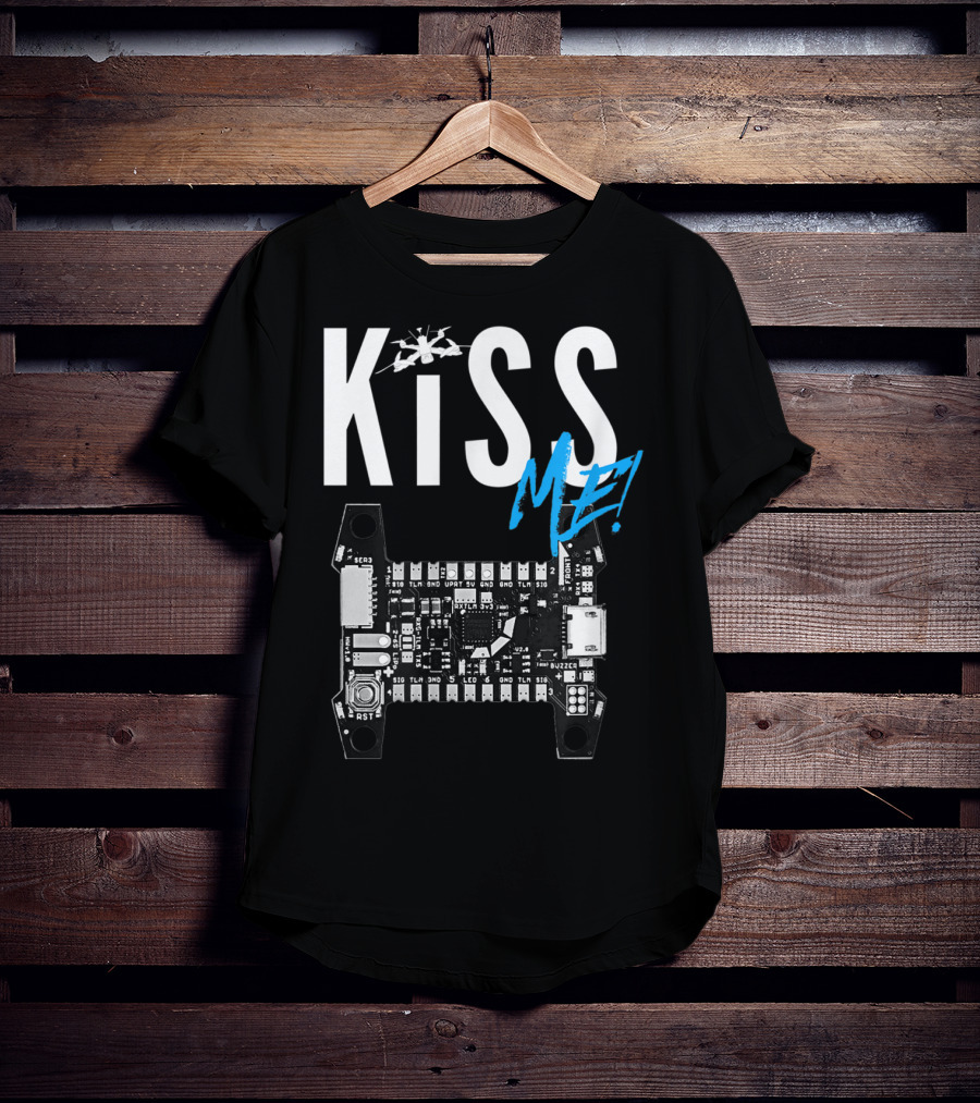 Kiss Me FPV Drone Flight Controller Circuit Board T-Shirt