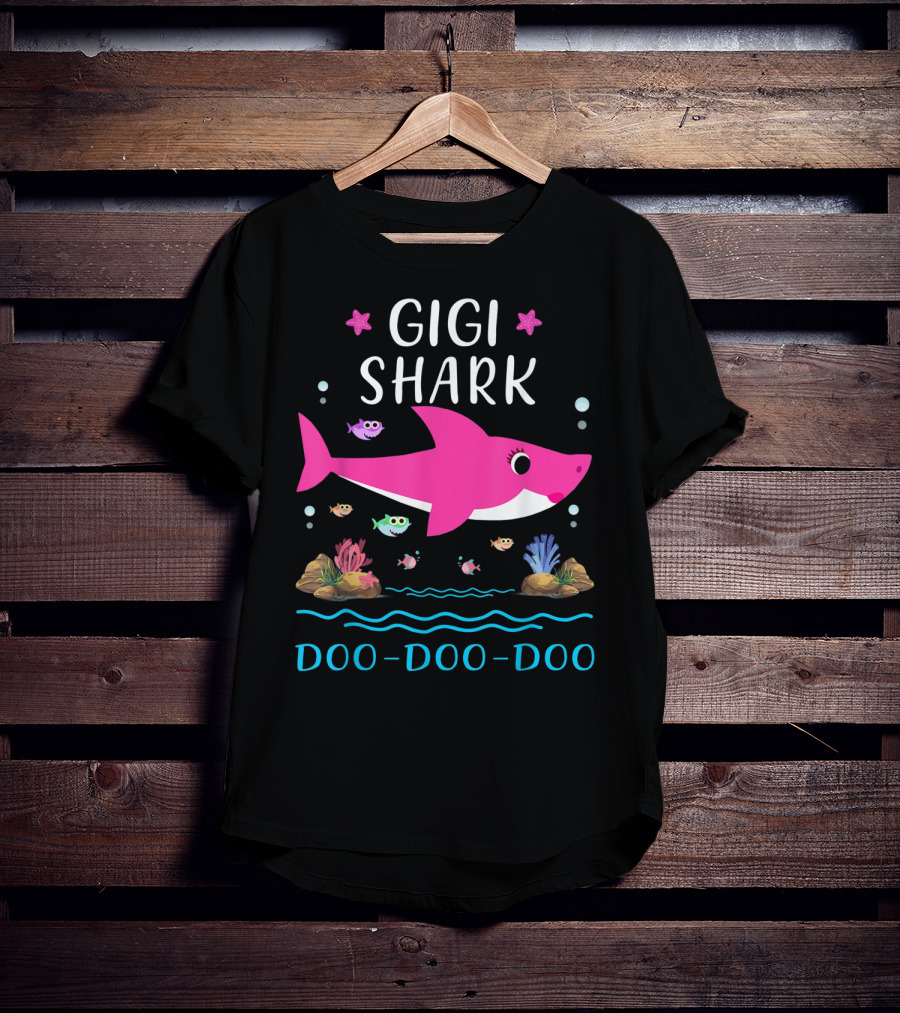Gigi Shark Doo Doo Doo Family Matching Shark T-Shirt