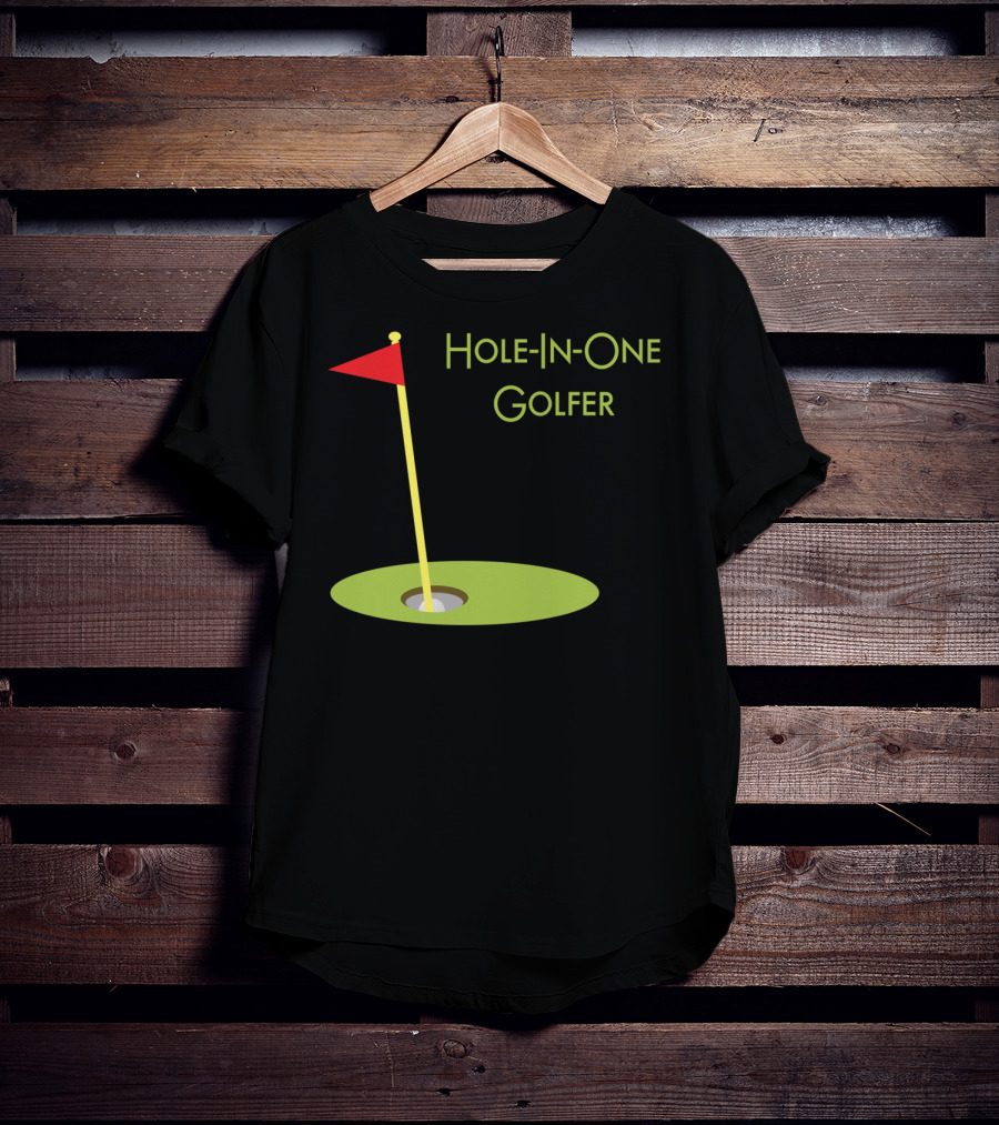 Hole-In-One Golfer Golf Ball In Cup T-Shirt