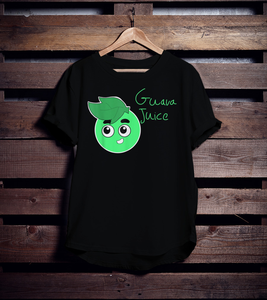 Guava Juice Green Cute Cartoon Face Youth T-Shirt