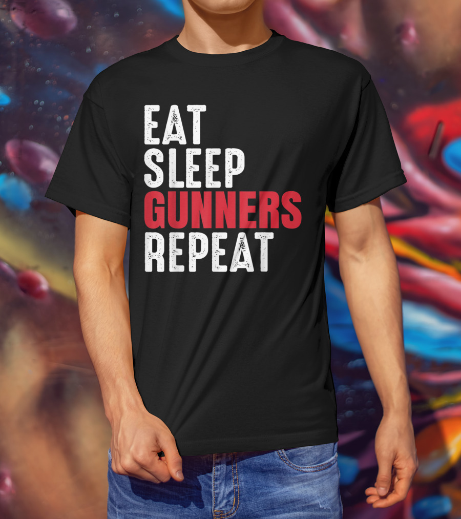 Eat Sleep Gunners Repeat T-Shirt