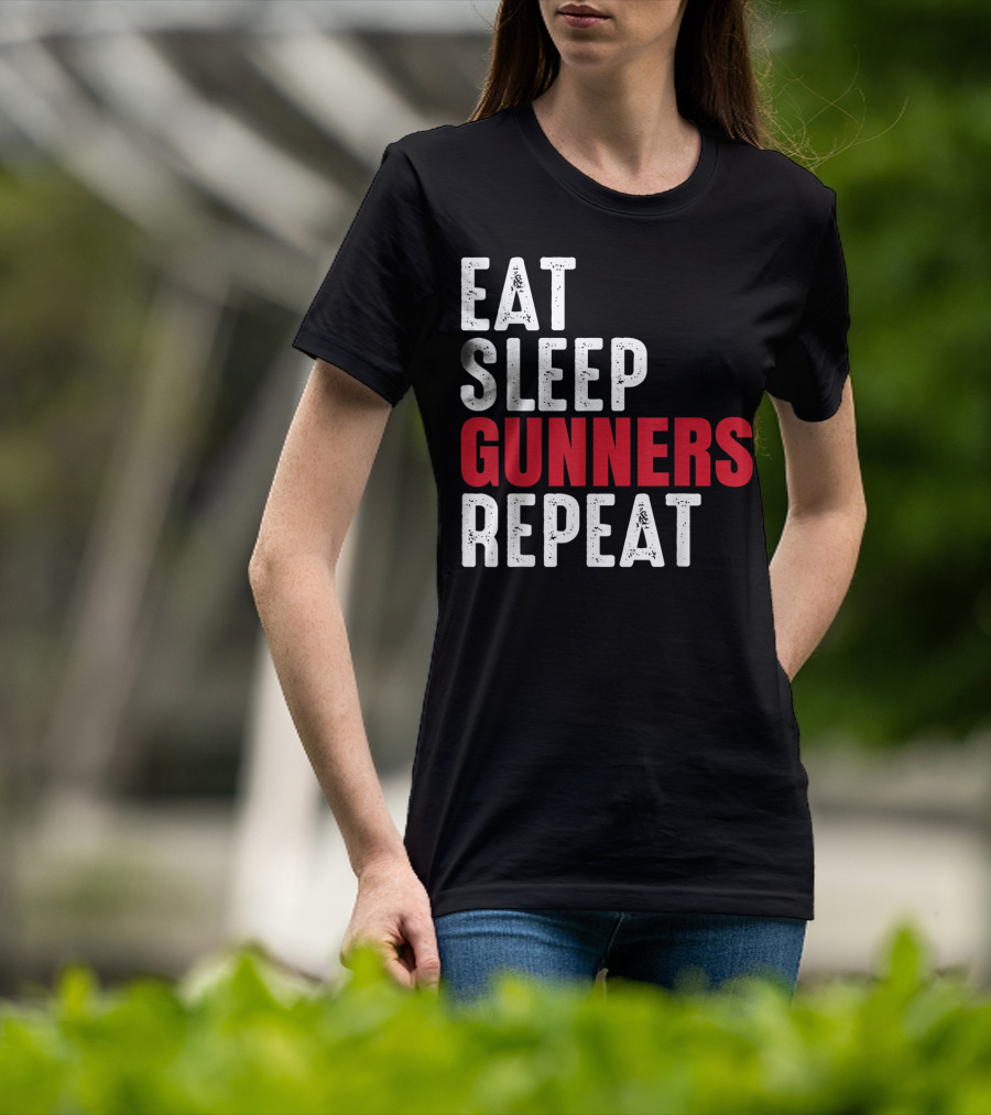 Eat Sleep Gunners Repeat T-Shirt