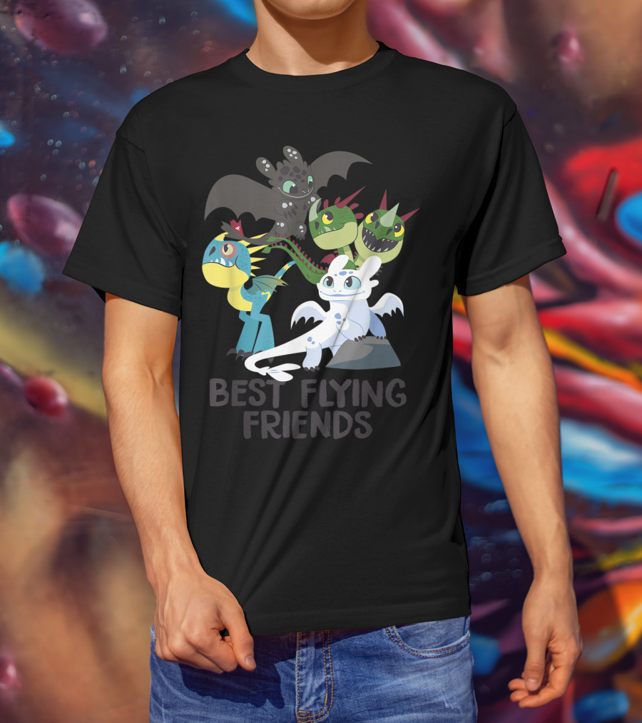 Best Flying Friends How To Train Your Dragon 3 Hidden World T-Shirt