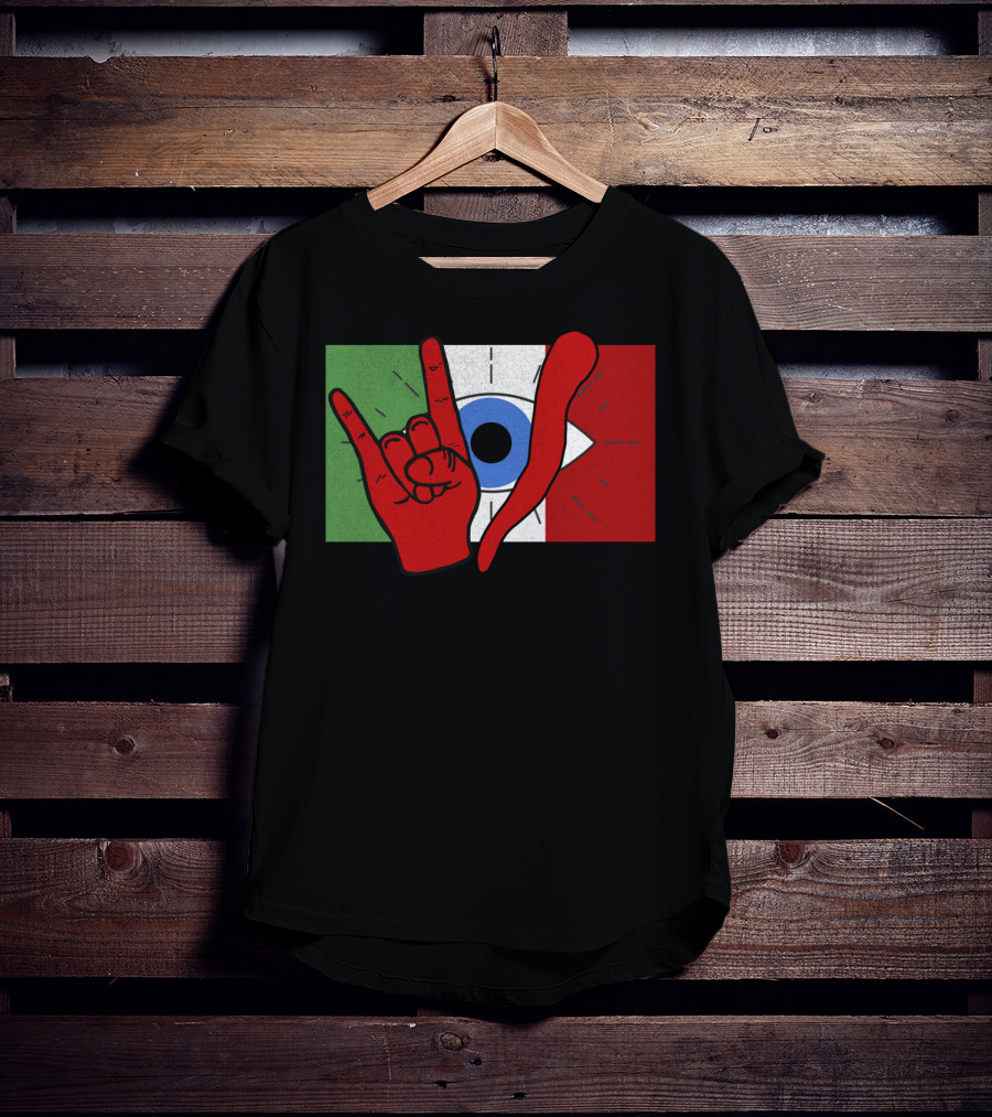 Italian Evil Eye Il Malocchio Maloik Hand Gesture T-Shirt
