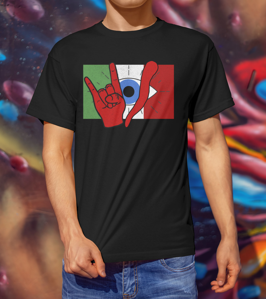 Italian Evil Eye Il Malocchio Maloik Hand Gesture T-Shirt