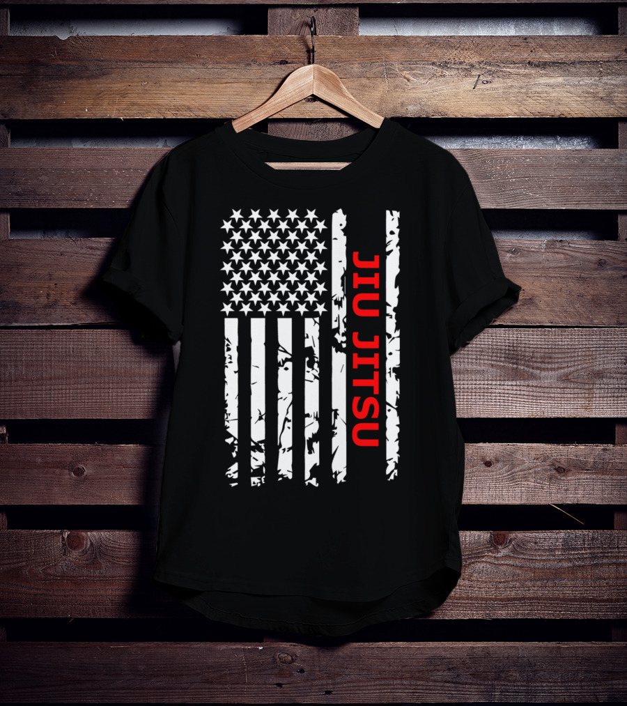Jiu Jitsu American Flag T-Shirt